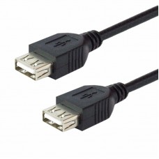 КАБЕЛЬ USB МАМА-МАМА черный 1М
